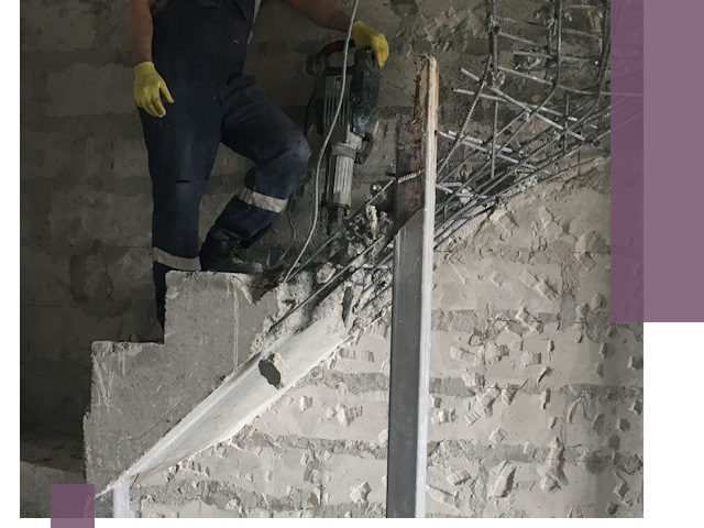 Демонтаж металлических и бетонных лестниц в Ногинске