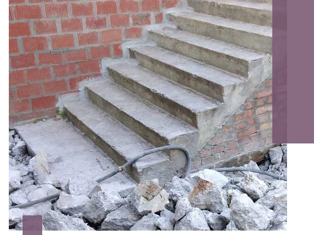 Демонтаж бетонных лестниц в Ногинске: быстро и безопасно