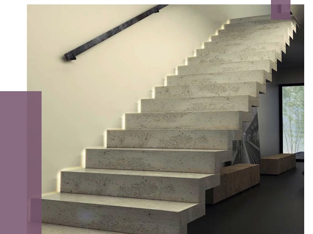 Облицовка бетонных лестниц в Ногинске от 4559 руб/м2