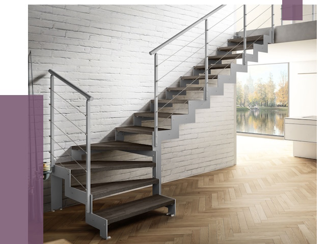 Г-образные лестницы под ключ в Ногинске от 36725 руб. | ПРОЛЁТ-Нгн