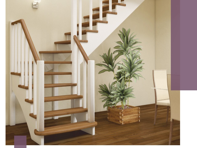 Г-образные лестницы под ключ в Ногинске — изготовление и монтаж