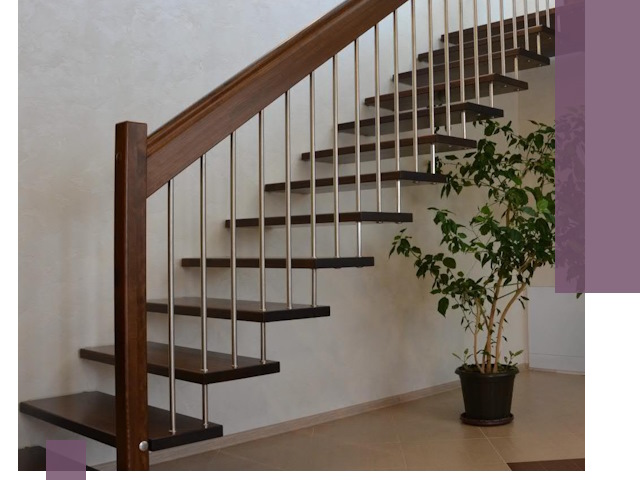 Лестницы на больцах под ключ в Ногинске – изготовление и монтаж