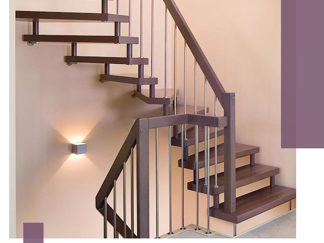 Изготовление лестниц на больцах в Ногинске под ключ