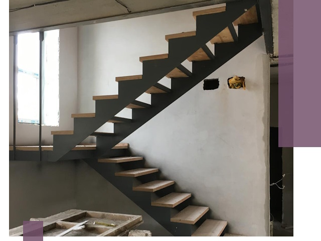 Изготовление лестниц на металлокаркасе в Ногинске от производителя