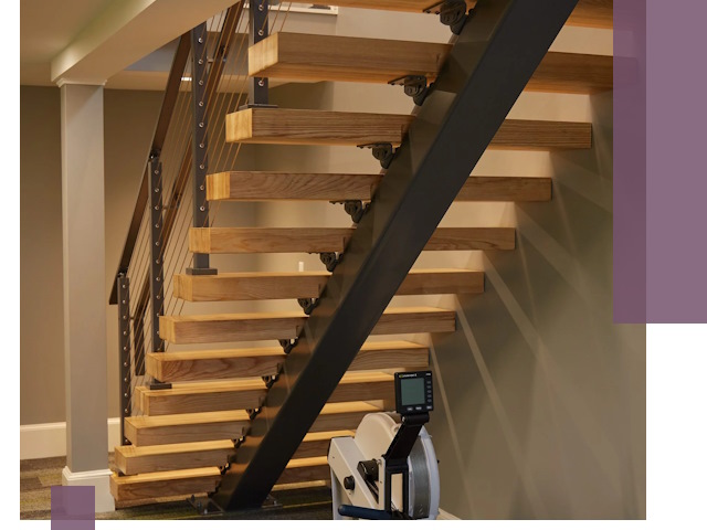 Лестницы на монокосоурах под ключ в Ногинске - изготовление и монтаж