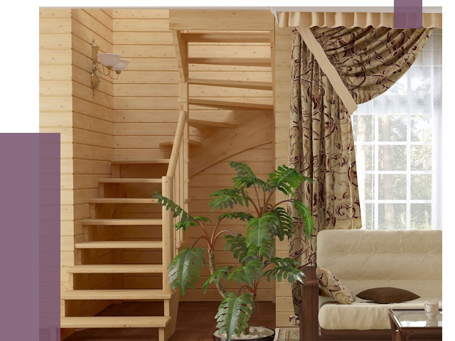 Лестницы для дачи в Ногинске от 75223 руб.  | ПРОЛЁТ-Нгн