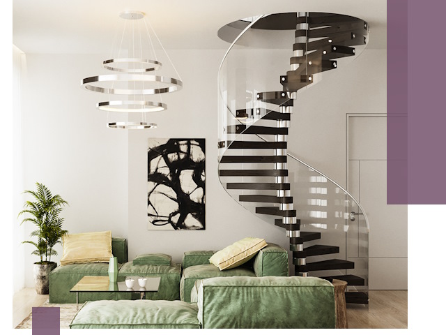 Лестницы для двухуровневой квартиры в Ногинске — изготовление и монтаж