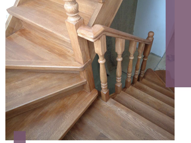 Дубовые лестницы под ключ в Ногинске: изготовление и монтаж