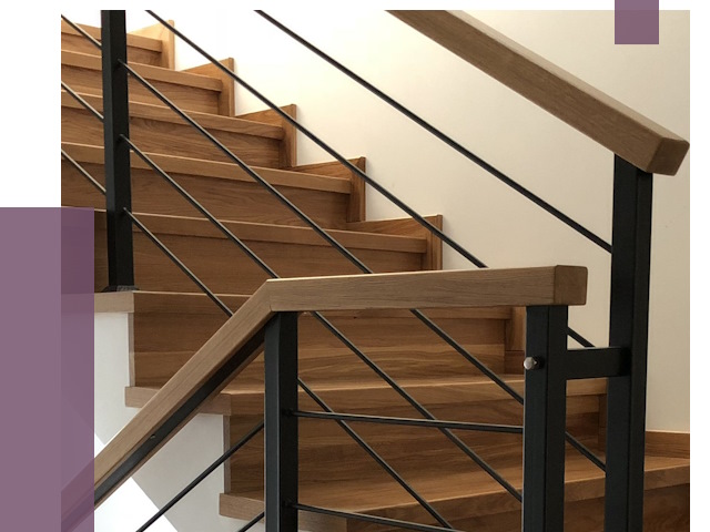 Обшивка металлической лестницы деревом в Ногинске от 4306 руб. 