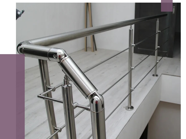 Перила из нержавеющей стали в Ногинске от 8915 руб. под ключ | ПРОЛЁТ-Нгн
