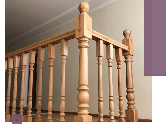 Деревянные перила на заказ в Ногинске: монтаж и изготовление