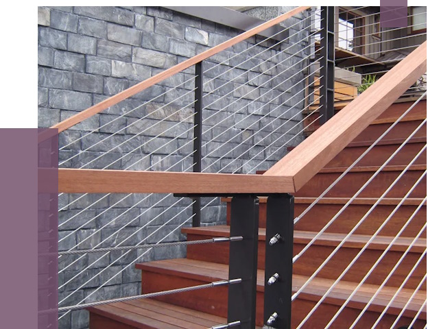 Тросовые перила под ключ в Ногинске от 7700 руб.