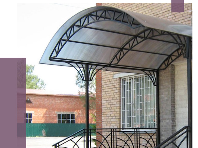 Металлические навесы и козырьки в Ногинске от 12664 руб.