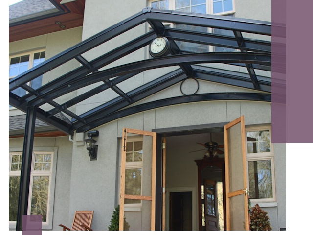 Изготовление и монтаж навесов и козырьков в Ногинске