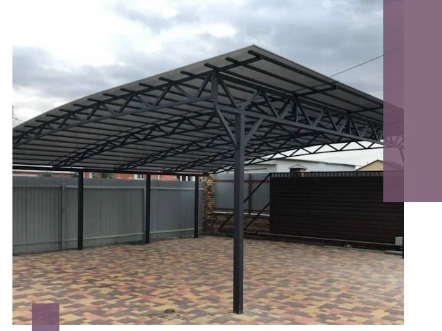 Недорогие навесы под ключ в Ногинске — изготовление и монтаж