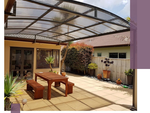 Навесы во двор под ключ в Ногинске — изготовление и монтаж