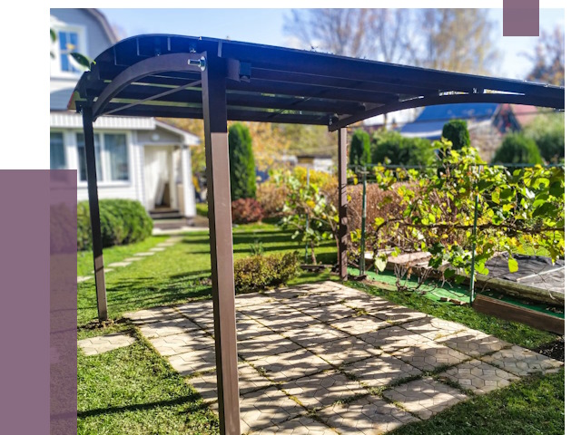 Навесы для дачи в Ногинске от 12613 руб. под ключ — ПРОЛЁТ-Нгн