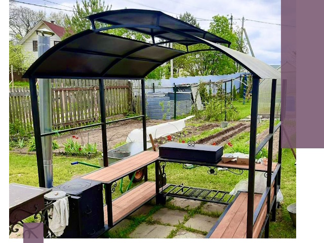 Навесы для барбекю в Ногинске: изготовление, монтаж и демонтаж