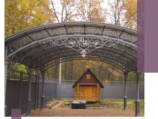 Кованые навесы премиум-класса под заказ в Ногинске