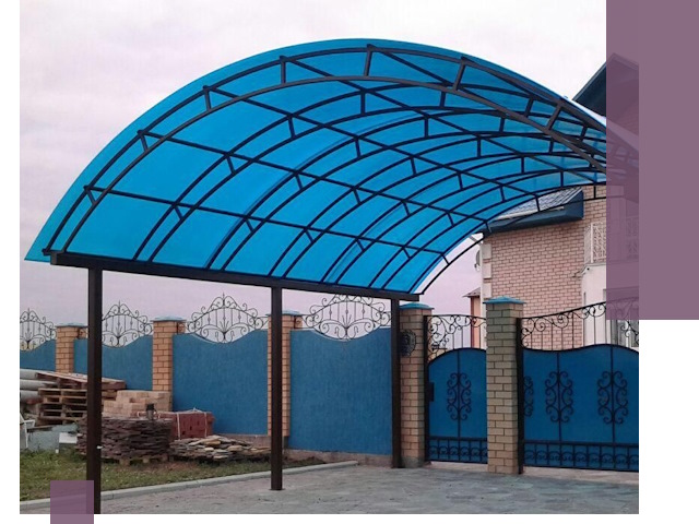 Арочные навесы под ключ в Ногинске — изготовление и монтаж