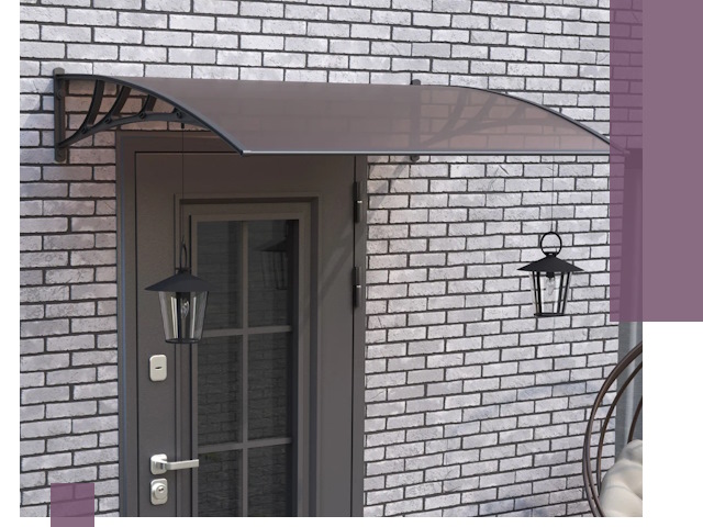 Недорогие козырьки и навесы под ключ в Ногинске