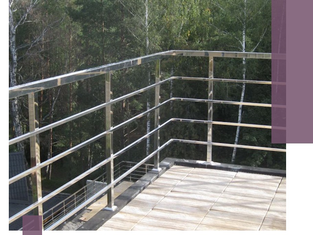 Парапеты из нержавеющей стали в Ногинске — изготовление и монтаж