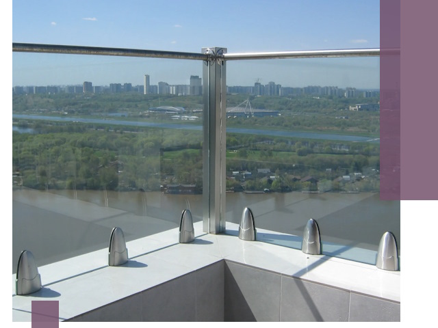 Стеклянные парапеты премиум класса в Ногинске для домов и бизнесов