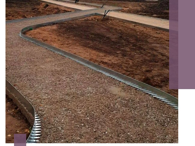 Металлические бордюры под ключ в Ногинске — изготовление и монтаж