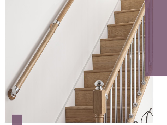 Пристенные поручни из стали и нержавейки под монтаж в Ногинске